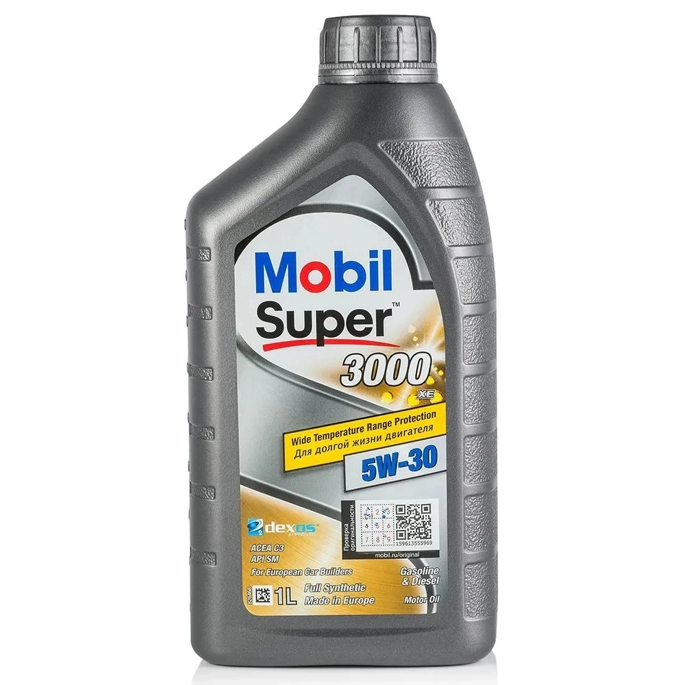 Моторное масло Mobil Super 3000 XE 5W-30 синтетическое 1 л
