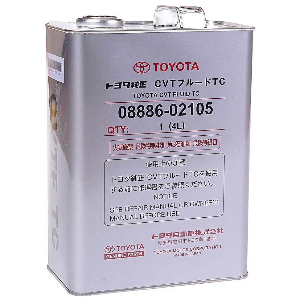 Масло трансмиссионное Toyota CVT FLUID TC 4 л
