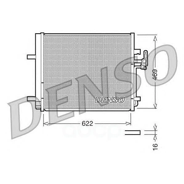 Радиатор кондиционера Denso DCN10016