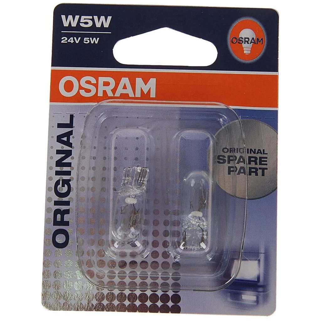Лампа подсветки Osram 2845 W5W 24V 5W, 1