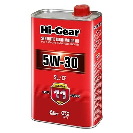 Моторное масло Hi-Gear HG1134 5W-30 полусинтетическое 4 л