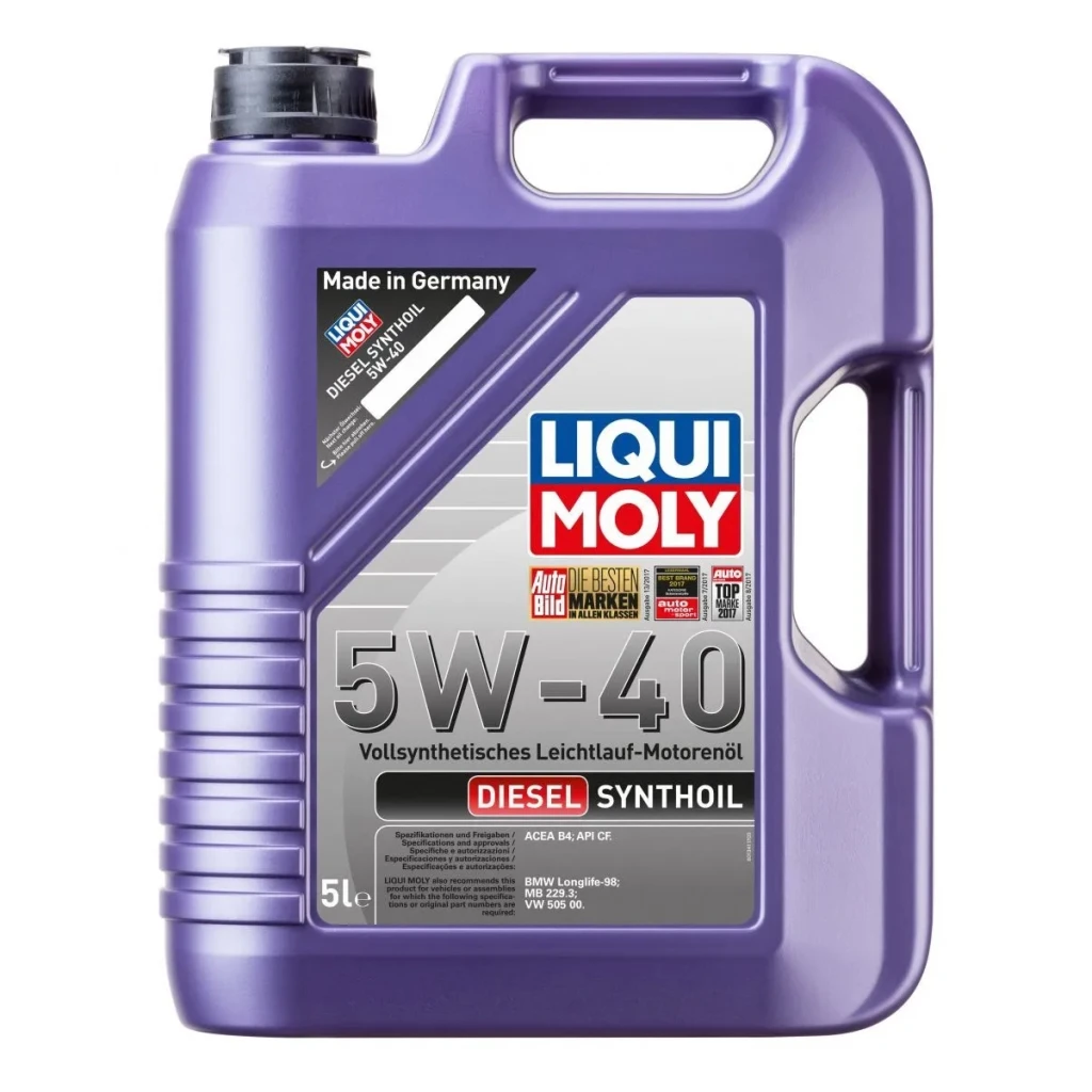 Моторное масло Liqui Moly Diesel Synthoil 5W-40 синтетическое 5 л