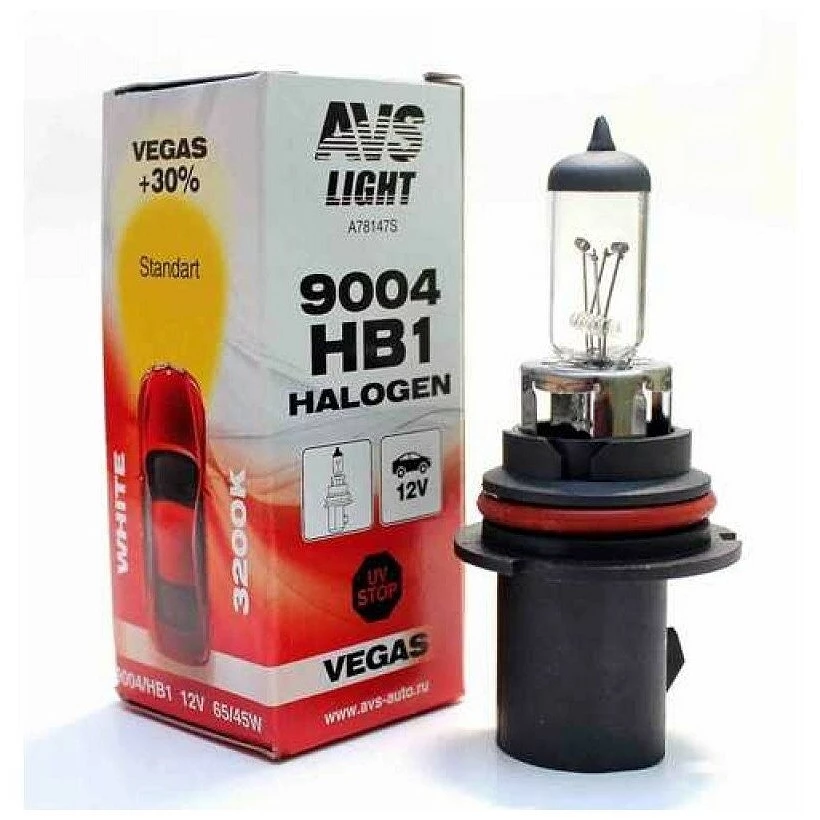 Лампа галогенная AVS Vegas H12 12V 65/45W, 1