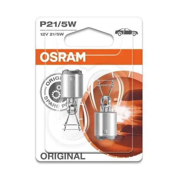 Лампа подсветки Osram 7528-02B P21/5W 12V 21/5W блистер, 2