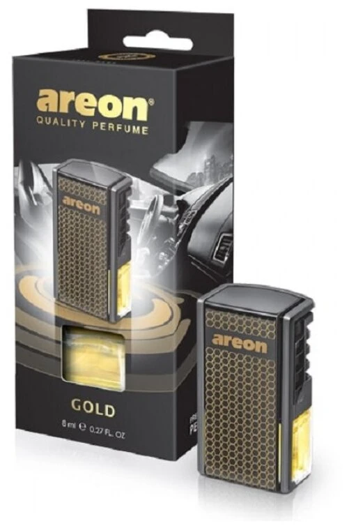 Ароматизатор на печку Areon Car box Superblister Gold/Золото