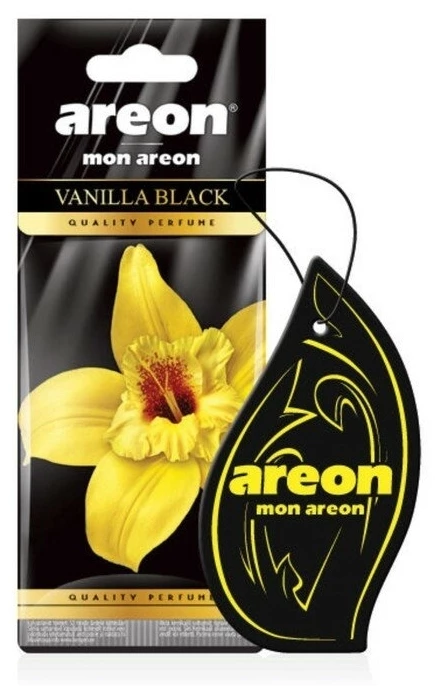 Ароматизатор подвесной для автомобиля Areon Mon Areon MA18 Vanilla Black/Ванильный Черный
