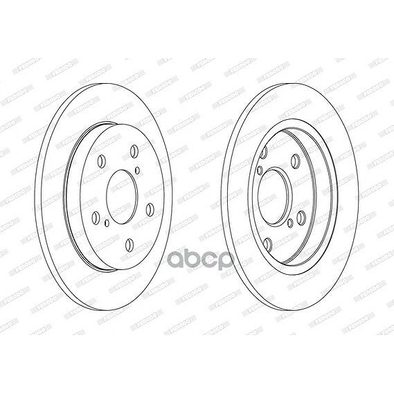 Диск тормозной задний Ferodo DDF1788C