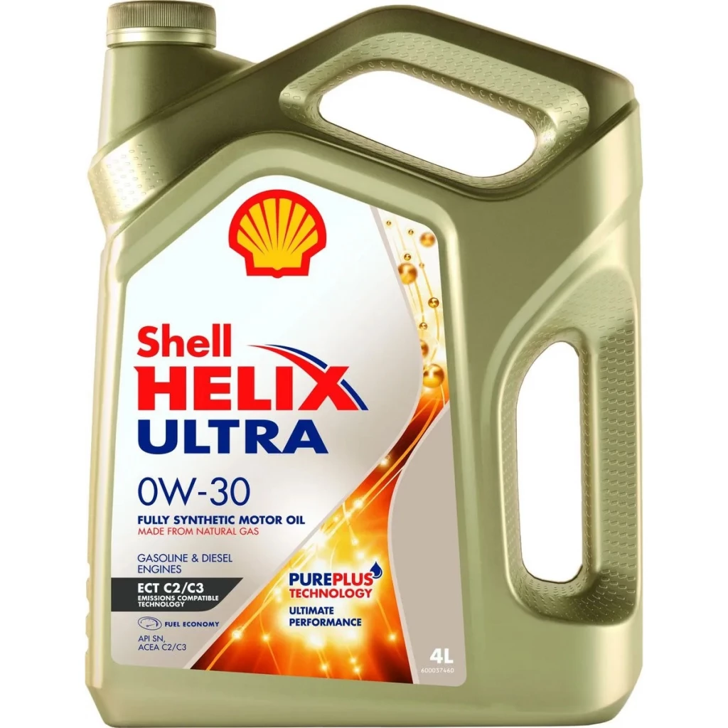 Моторное масло Shell Helix Ultra ECT С2/С3 Pure Plus 0W-30 синтетическое 4 л
