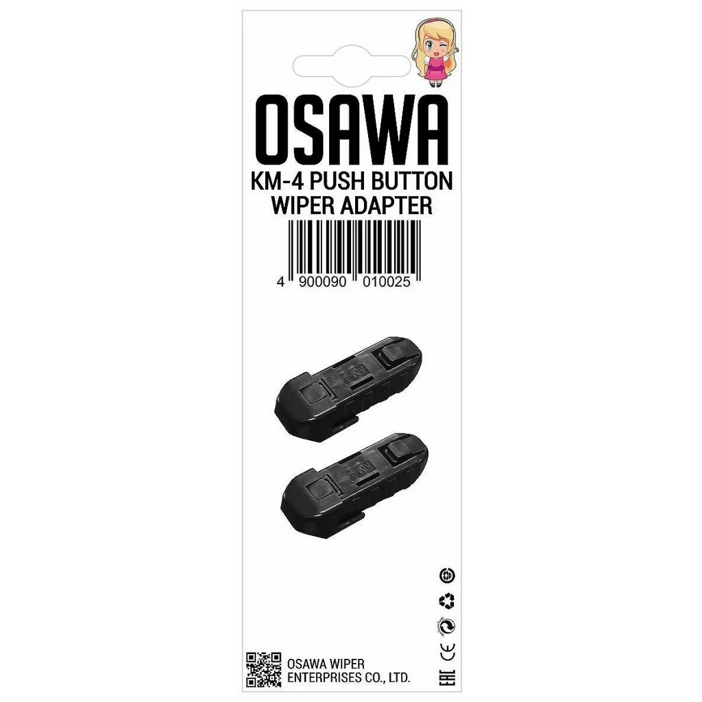 Адаптер щетки стеклоочистителя "OSAWA" Push Button (2 шт.)