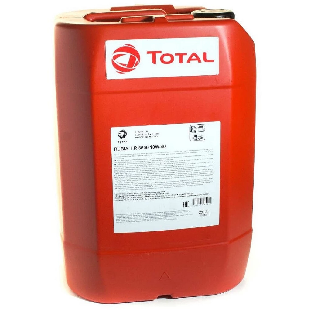 Моторное масло Total Rubia TIR 8600 10W-40 5 л
