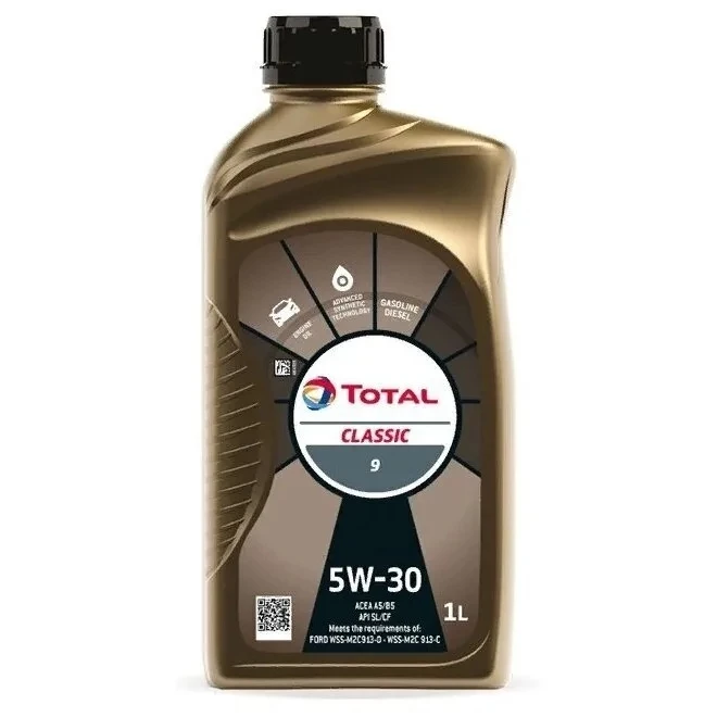 Моторное масло Total Classic 9 5W-30 синтетическое 1 л