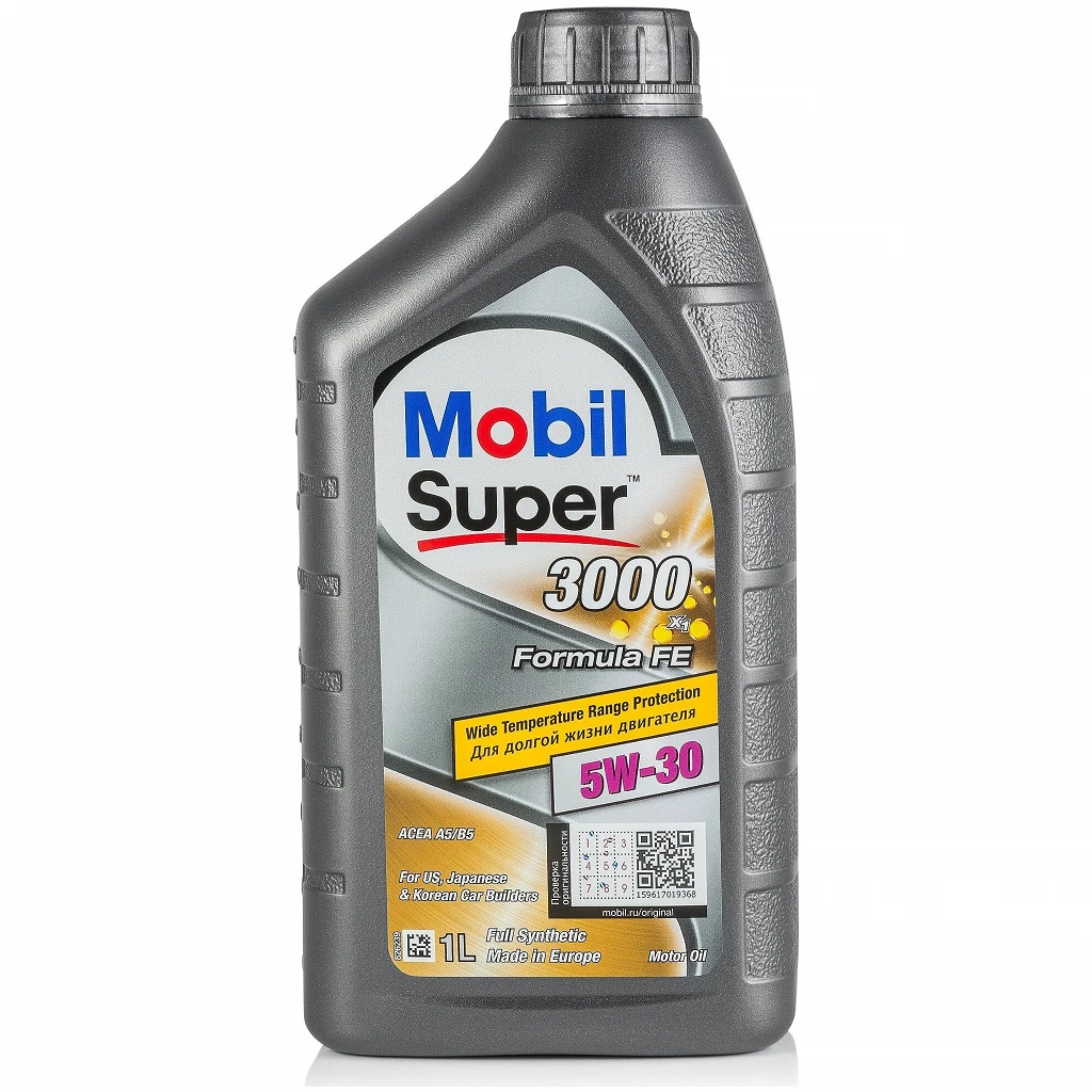 Моторное масло Mobil Super 3000 X1 Formula Fe 5W-30 синтетическое 5 л