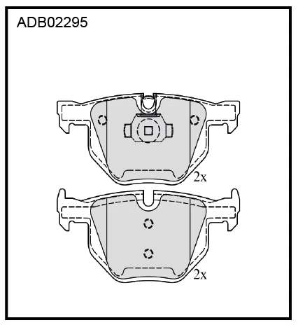 Колодки дисковые Allied Nippon ADB02295