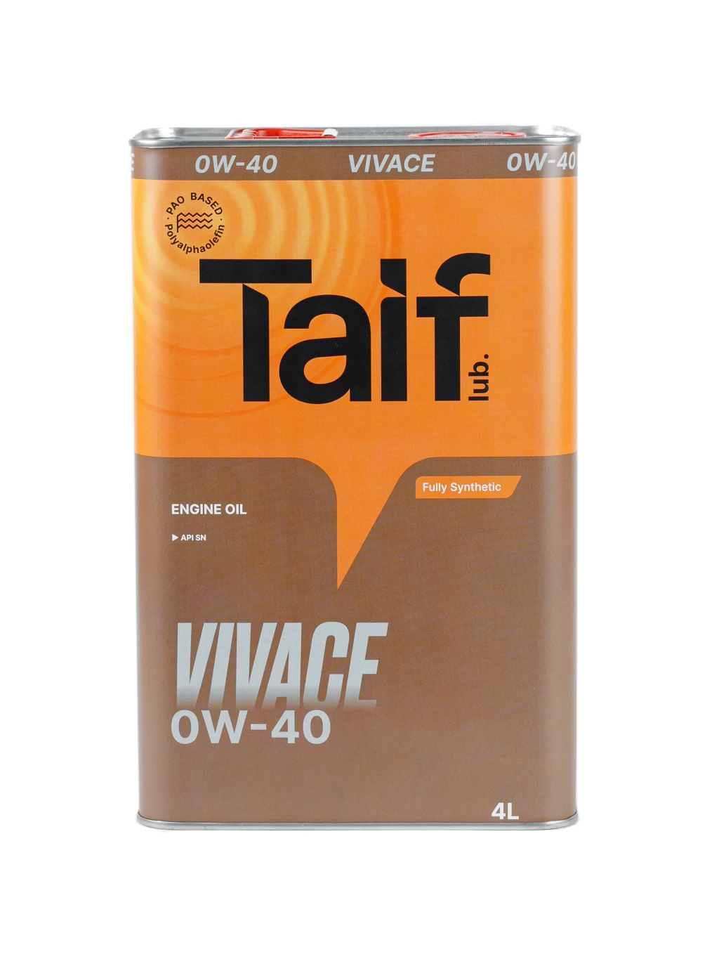 Моторное масло Taif Vivace 0W-40 синтетическое 4 л