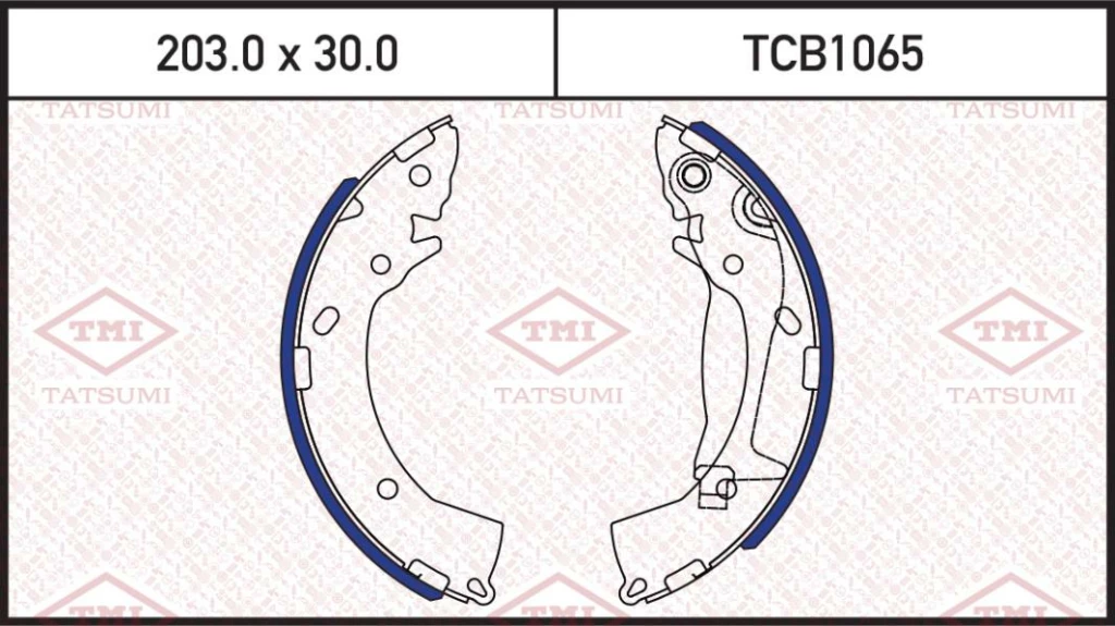 Колодки тормозные барабанные HYUNDAI Getz 02-> TMI TATSUMI TCB1065