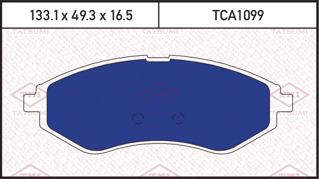 Колодки тормозные дисковые передние CHEVROLET Aveo/Cobalt 03-> DAEWOO Kalos 02-> TMI TATSUMI TCA1099