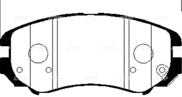 Колодки тормозные дисковые передние CTR GK0463P