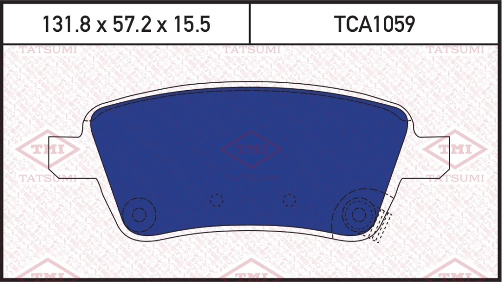 Колодки тормозные дисковые передние SUZUKI SX4 06-> TMI TATSUMI TCA1059