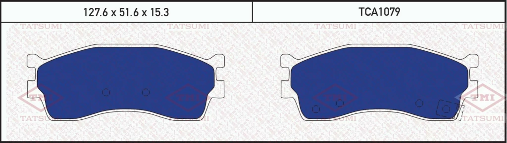 Колодки тормозные дисковые передние KIA Spectra/Clarus/Rio/Shuma 01-> TMI TATSUMI TCA1079