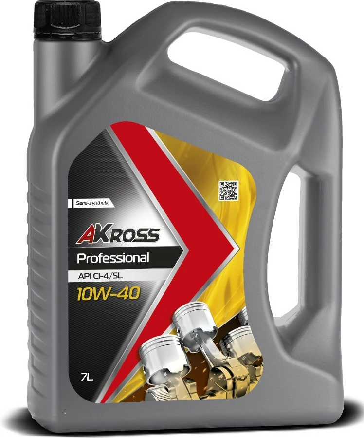 Моторное масло AKross PROFESSIONAL 10W-40 полусинтетическое 7 л