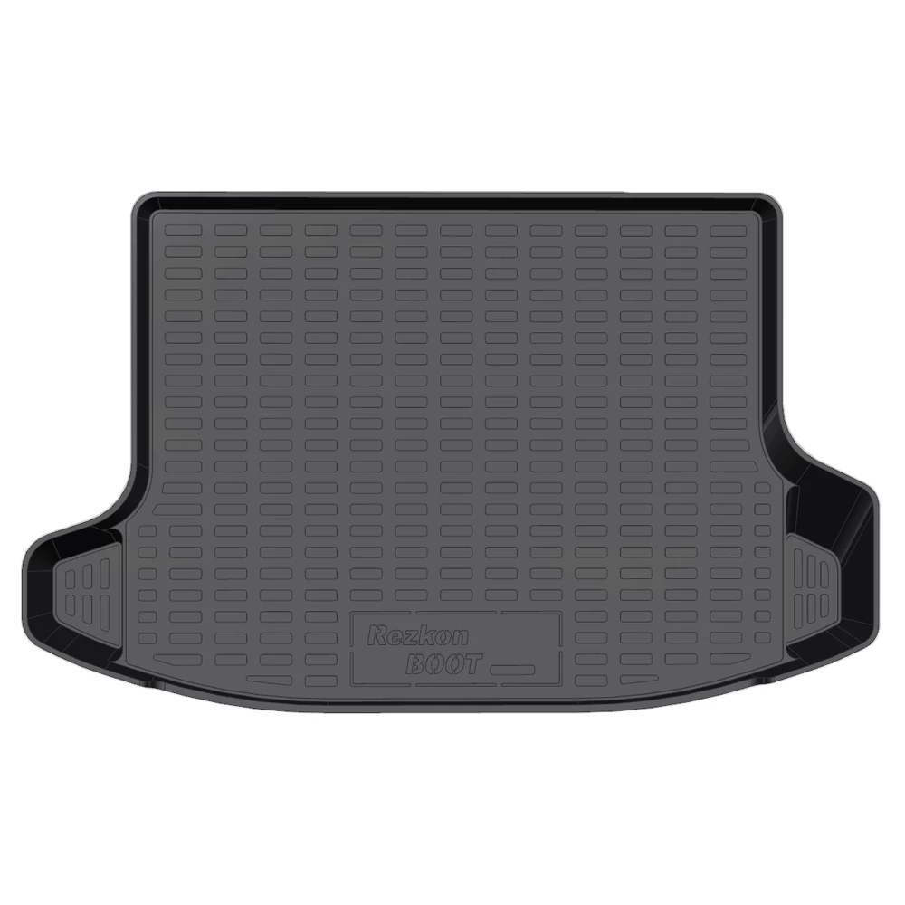 Коврик багажника Hyundai Creta 2016-> "REZKON" (16-21, пластик, черный, с карманами)