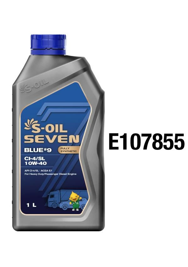 Моторное масло S-OIL Seven BLUE #9 10W-40 синтетическое 1 л