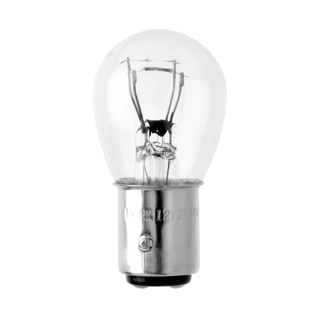 Лампа подсветки Маяк 61214 P21W 12V 21/4W BAZ15d, со смещенным цоколем, 1