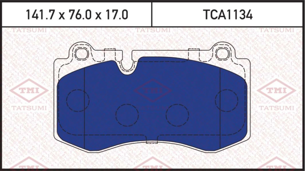 Колодки тормозные дисковые передние MERCEDES W221 05-> TMI TATSUMI TCA1134