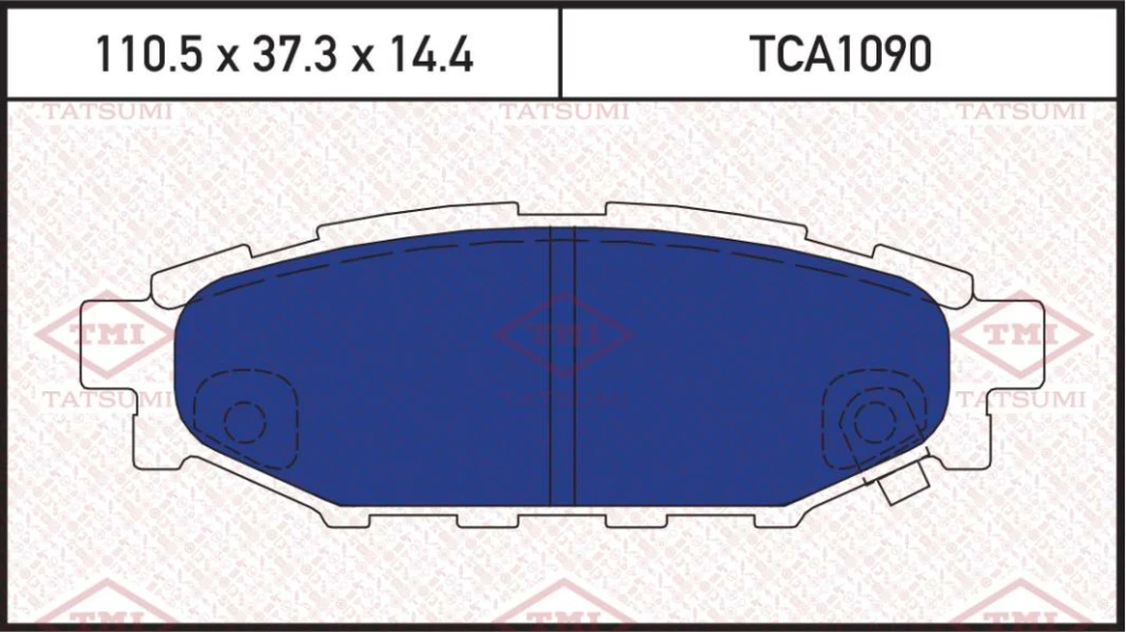 Колодки тормозные дисковые задние SUBARU Legacy/Outback/Impreza 03-> TMI TATSUMI TCA1090