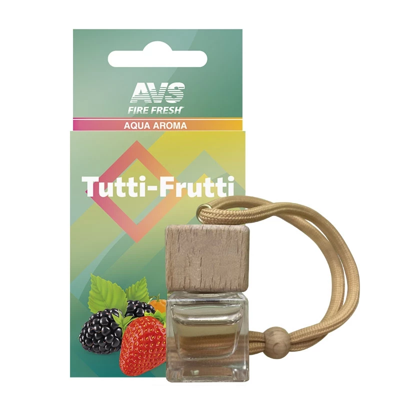Ароматизатор подвесной для автомобиля AVS Aqua Aroma Tutti-Frutti/Тутти-фрутти