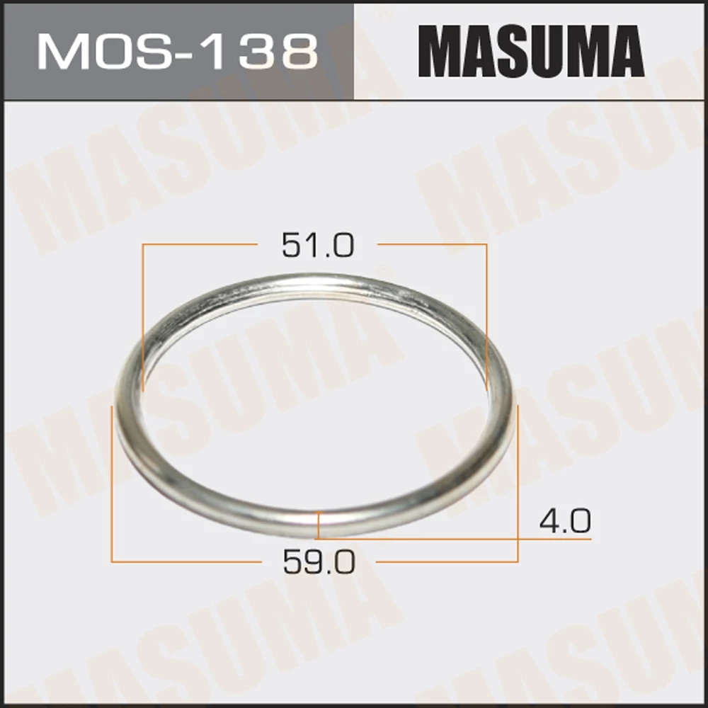 Кольцо глушителя Masuma MOS-138