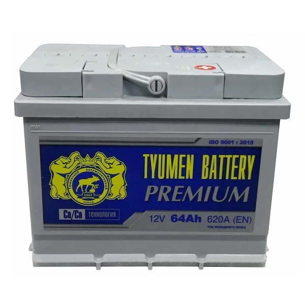 Аккумулятор легковой Tyumen Battery Premium 64 а/ч 620А Обратная полярность