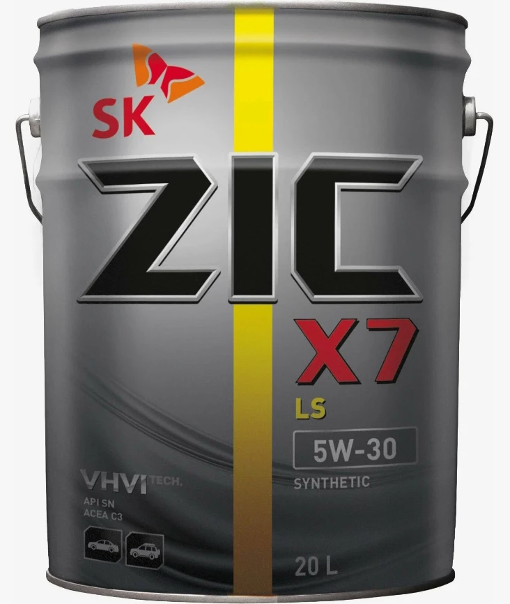 Моторное масло ZIC X7 LS 5W-30 синтетическое 20 л