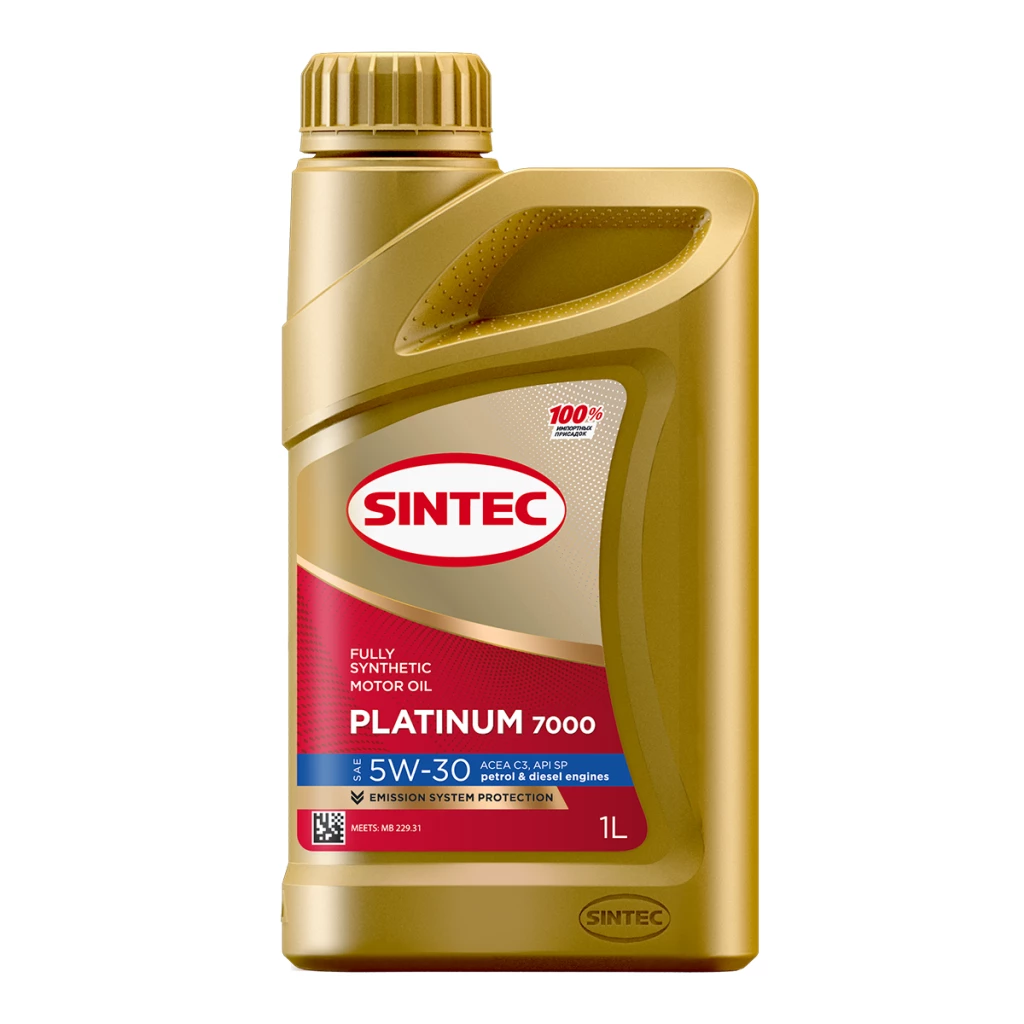 Моторное масло Sintec Platinum 7000 5W-30 синтетическое 1 л
