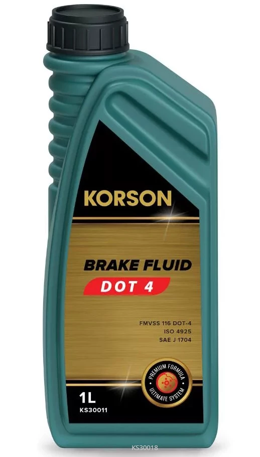 Тормозная жидкость KORSON Brake Fluid DOT 4 Class 4 1 л