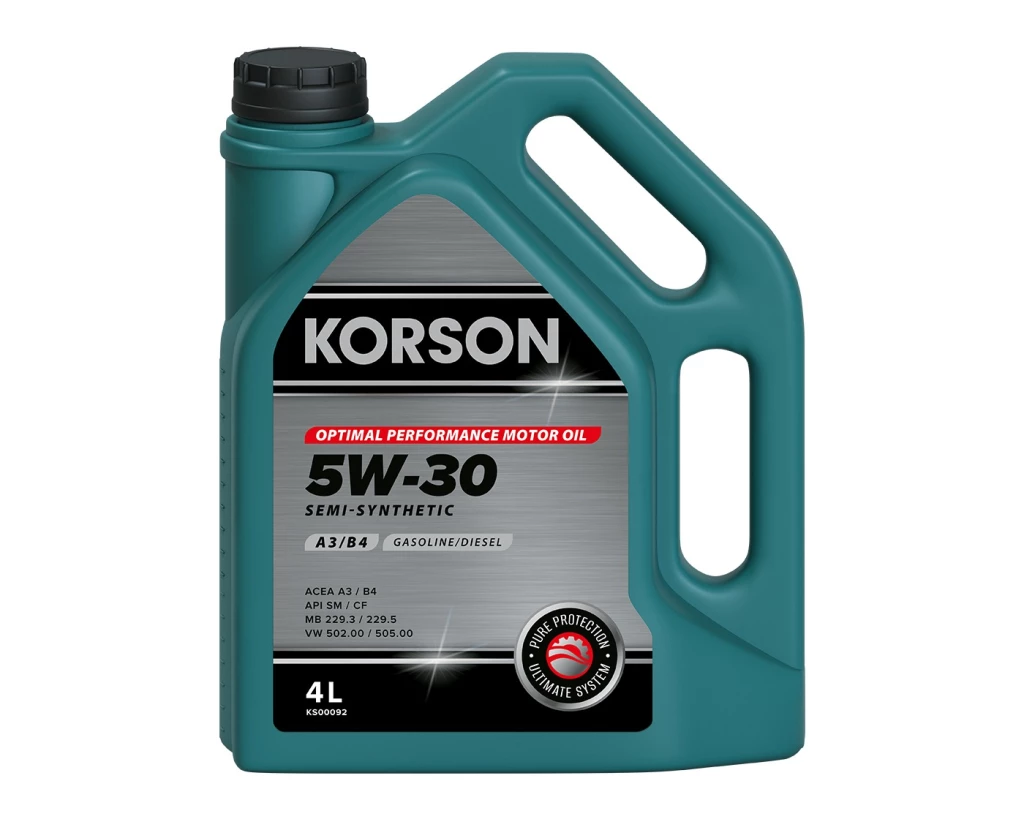 Моторное масло KORSON KS00092 5W-30 полусинтетическое 4 л