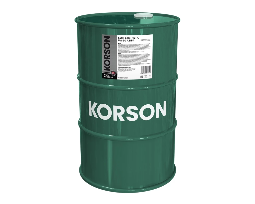 Моторное масло KORSON KS00095 5W-30 полусинтетическое 60 л