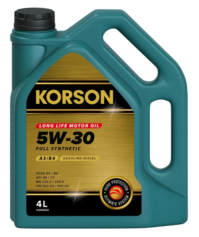 Моторное масло KORSON KS00022 5W-30 синтетическое 4 л