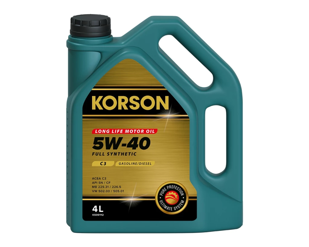 Моторное масло KORSON KS00112 5W-40 синтетическое 4 л