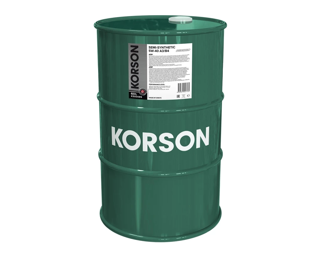 Моторное масло KORSON KS00085 5W-40 полусинтетическое 60 л