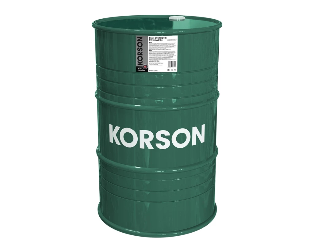 Моторное масло KORSON KS00086 5W-40 полусинтетическое 200 л