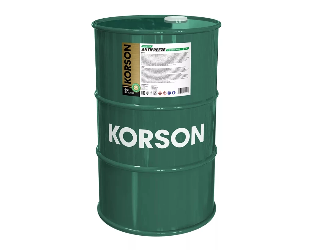 Антифриз KORSON KS20015 G12 зеленый -52°С концентрат 60 л