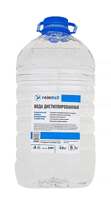 Дистиллированная вода reinWell RW-02 5 л