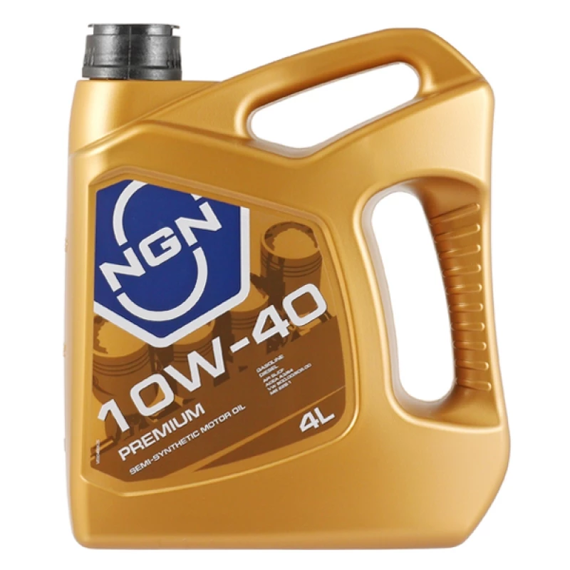 Моторное масло NGN Premium 10W-40 полусинтетическое 4 л