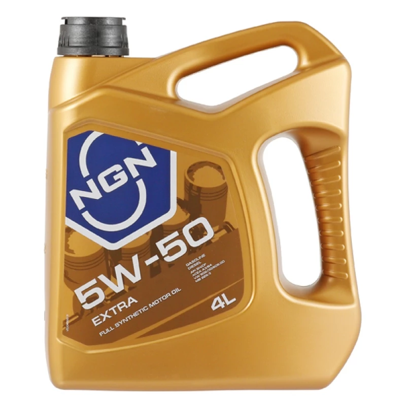 Моторное масло NGN Extra 5W-50 синтетическое 4 л