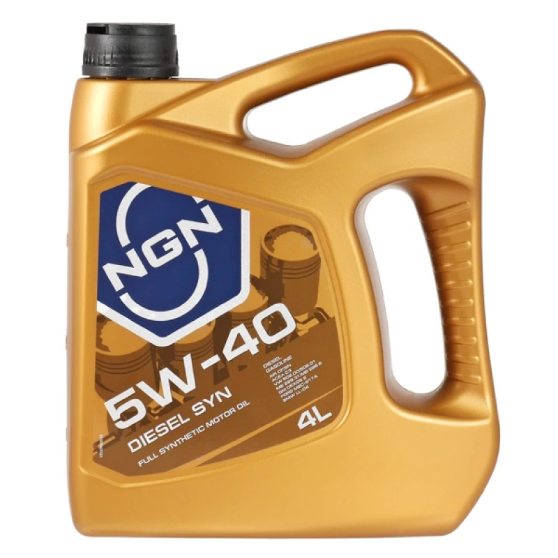 Моторное масло NGN Diesel Syn 5W-40 синтетическое 4 л