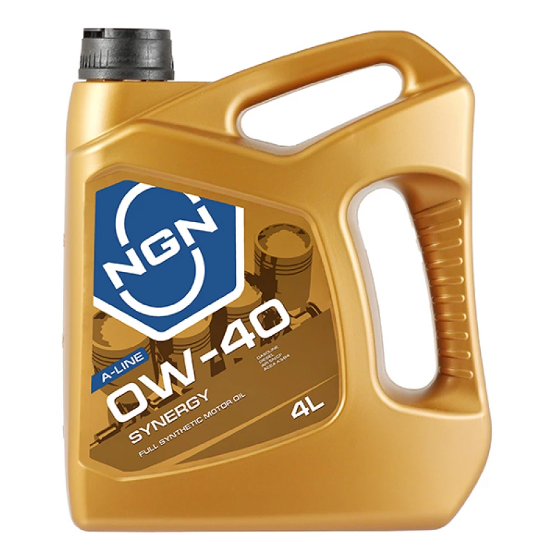 Моторное масло NGN A-Line Synergy 0W-40 синтетическое 4 л