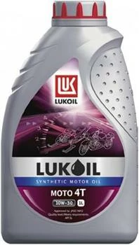 Моторное масло Лукойл Мото 4T 10W-30 полусинтетическое 1 л