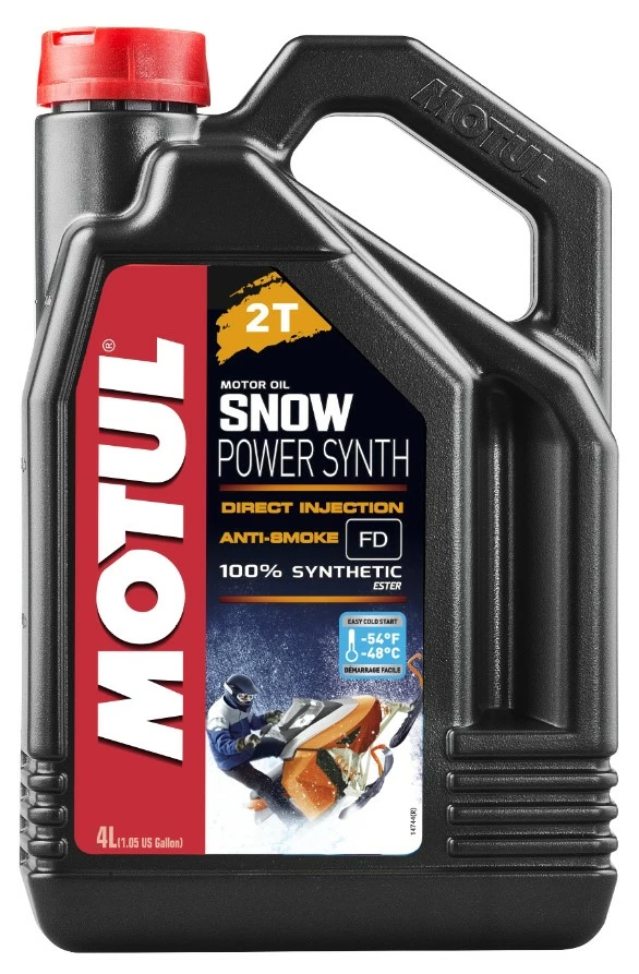 Моторное масло 2-х тактное Motul Snowpower synth 2T синтетическое 4 л