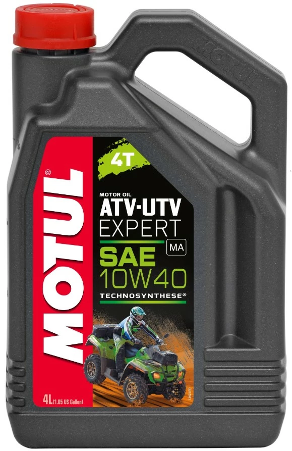 Моторное масло 4-х тактное Motul ATV UTV Expert 4T 10W-40 полусинтетическое 4 л